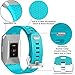 Wepro Bands Compatible with Fitbit Ionic SmartWatch, Watch Replacement Sport Strap for Women Men Kids, Small, Teal, Blush Pink, Fuchsia