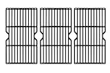 Hongso Porcelain Coated Cast Iron Cooking Grid Replacement Parts for Uniflame GBC1059WE-C, GBC1059WB-C, Backyard Grill BY13-101-001-13 Gas Grill Model, 16 1/4 Inch BBQ Grill Grates, Set of 3 (PCA593)