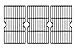 Hongso Porcelain Coated Cast Iron Cooking Grid Replacement Parts for Uniflame GBC1059WE-C, GBC1059WB-C, Backyard Grill BY13-101-001-13 Gas Grill Model, 16 1/4 Inch BBQ Grill Grates, Set of 3 (PCA593) primary