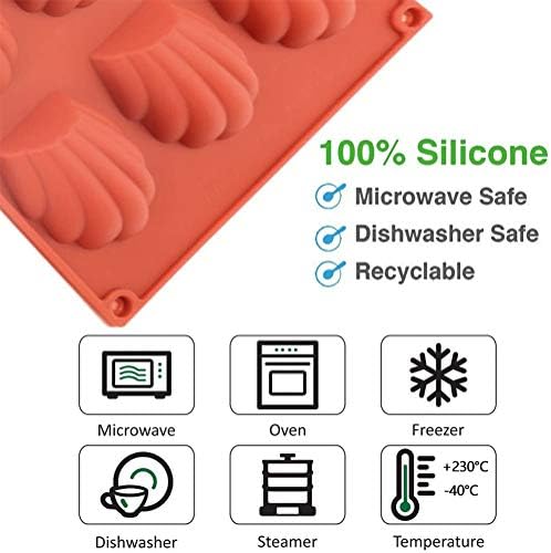 Lot de 3 moules à madeleines en silicone à 9 trous Moule Forme Gâteau Cannelé Résistance Aux Hautes Températures pour gâteau, gelée, pudding, mousse, pâtisserie, bricolage, sans bpa - Cuisine A Vivre Lot de 3 moules à madeleines en silicone à 9 trous Moule Forme Gâteau Cannelé Résistance Aux Hautes Températures pour gâteau, gelée, pudding, mousse, pâtisserie, bricolage, sans bpa