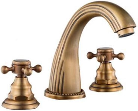 Mezclador de baño de 8 pulgadas Grifo de lavabo de tres agujeros de