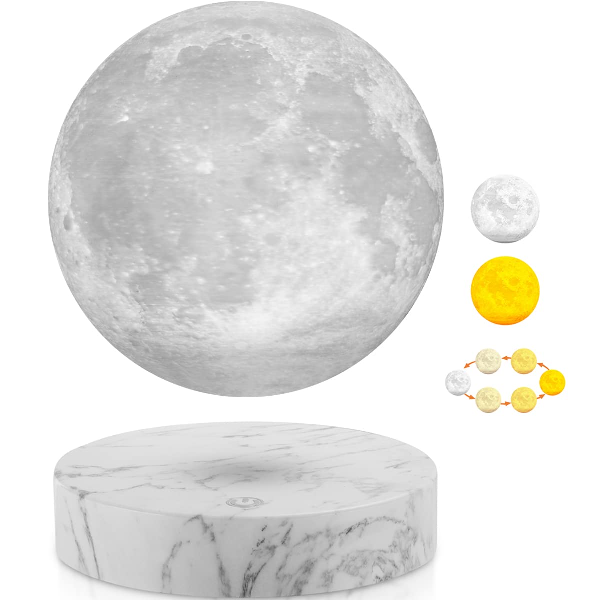 VGAzer Magnetic Levitating Moon Lamp Floating Moon Light-Night Lights for Home Decor,Gifts for Friends Family — image 1
