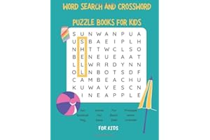 Word Search and Crossword Puzzle Books for Kids - Large Print Edition: Over 200 Cleverly Hidden Word Searches for Kids, Teens