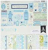 Authentique Paper BCD020 Collection Kit, 12" x 12", Cuddle Boy, Assorted
