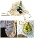 2 Pack Washable Cotton Mesh String Organic Organizer Shopping Handbag, Long Handle Net Tote