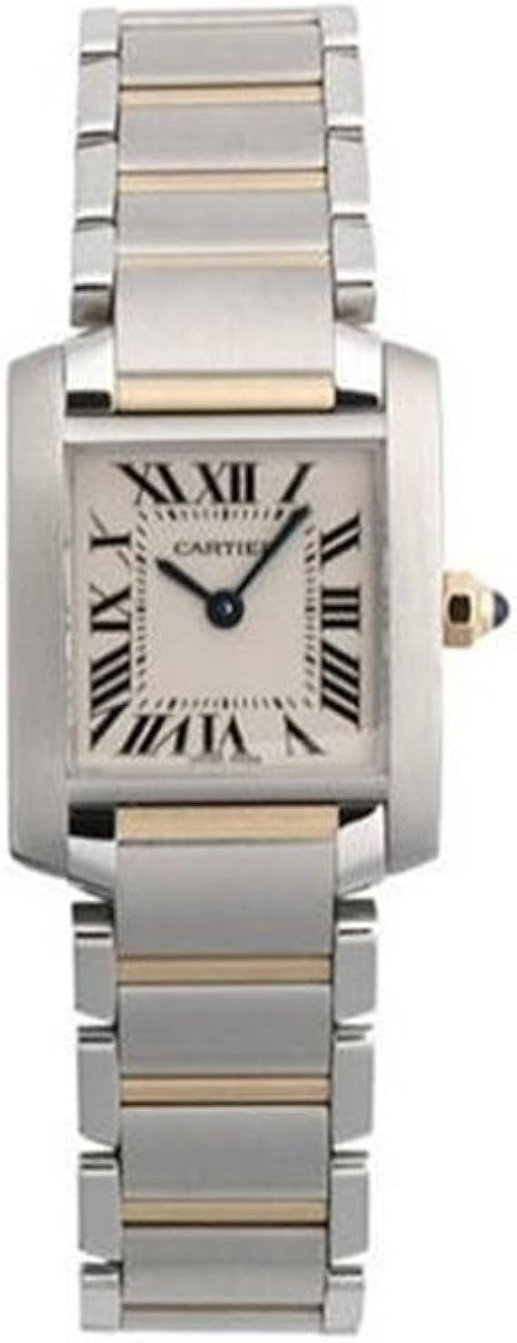 Cartier Women's W51007Q4 Tank Francaise Stainless Steel and 18K Gold Watch