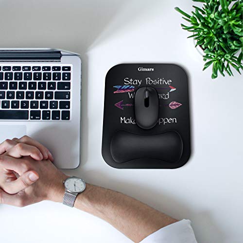 Gimars Large Gel Memory Foam Ergonomic Mouse Pad Wrist Rest Support