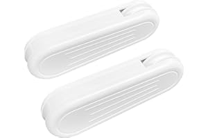 HASAYAKI Curtain Cord Weights, 2-Pack Plastic Pull String Pendants for Vertical Blind and Drapes - White