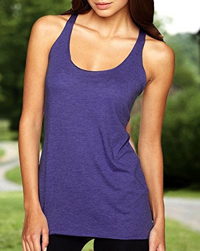 Next Level Women's Tri-Blend Racerback Tank - 50% Polyester/25% Cotton/25% Rayon, Soft & Lightweight - View #8