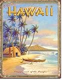 Hawaii - Playground Tin Sign 13 x 16in