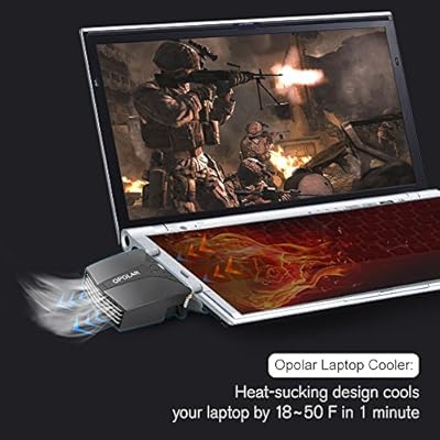 Opolar LC06 Laptop Fan with Temperature Display and Cooling Pads