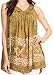 Sakkas Badalea Long Embroidered Sequin Beaded Batik Shirt Printed Tank Top Blouse