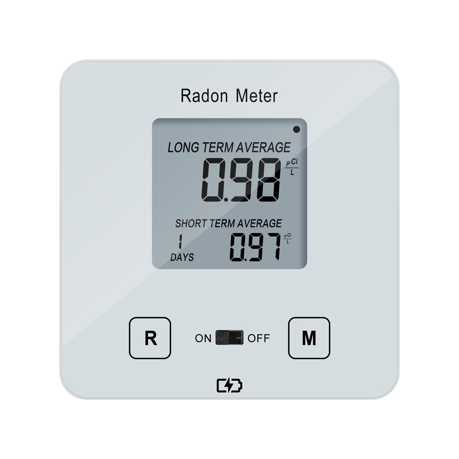 Photo 1 of Funny Kitchen Home Radon Detector, Portable Radon Meter, Elifecity Long and Short Term Home Radon Monitor, Battery-Powered, Easy-to-Use, Ensure Your Home's Safety, White, KT-013