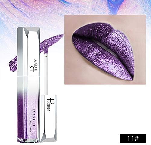 FANOUD Lipstick Starry Shine Lip GlossWaterproof Long Lasting Liquid Polarize Light Lipstick Metallic Lip Gloss Beauty Makeup