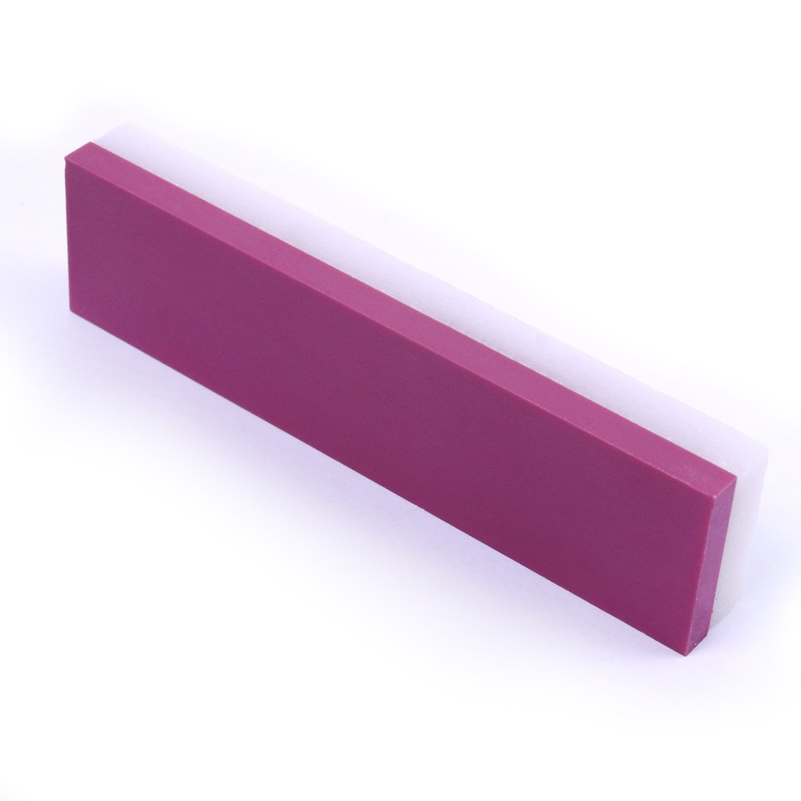 ATOPLEE 1pc Whetstone White and Red Ruby Knife Sharpener Stone,3000/10000 Grit Mini Whetstone Oilstone