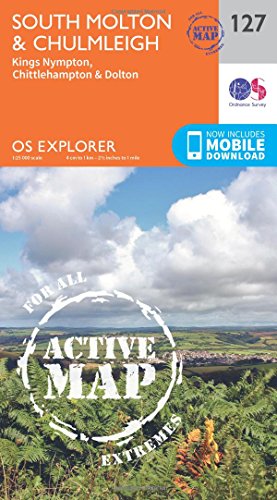South Molton and Chulmleigh (OS Explorer Active Map)