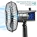 OPOLAR First Oscillating Mini Fan, AA Battery (not Included) Operated or USB Powered, Portable Table Fan, 3 Speeds, Adjustable Head, Enhanced Airflow and Low Noise, Personal Office Fan for Home-Black