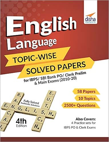 English Language Topic-wise Solved Papers for IBPS/SBI Bank PO/Clerk