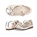 Dream Pairs ANGELS Mary Jane Bow Rhinestone/Pearls Embelishment Throughout Velcro Walker Ballerina Flat
