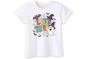 QUAINTEE Toddler Halloween Shirts for Boys Girls Kids, 2-6T, Fun and Spooky Design: Pumpkins Ghosts Bats Witches and Friendly Monsters