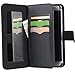 Abacus24-7 Galaxy S7 Edge Case [Mirror Wallet] with Flip Cover, Black