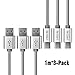 USB C Cable, THUSTAR 3.3ft(1m) Hi-speed USB Type C Cable (USB-C to USB-A) with 56k Resistor for OnePlus 3, ChromeBook Pixel, LG G5, HTC 10 and More (Pack of 3)