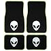 UAA 4pc Alien Head Extraterrestrial Universal Front Rear Carpet Floor Mat Set