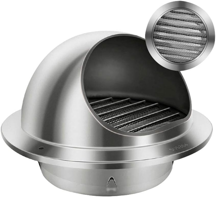 Chimney Vent Cowl Cap, with Mesh Stainless Steel Rainproof