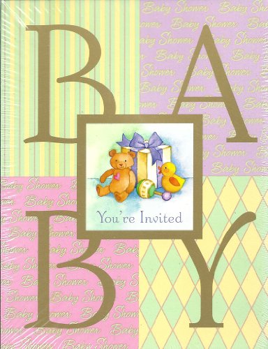 You're Invited Baby Shower Girl 10 Count Invitations with Envelopes