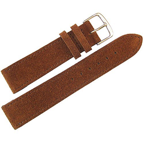 Fluco 20mm Rust Suede Leather Watch Strap