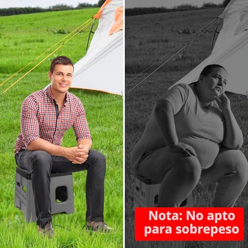 Diealles Shine Portable Toilet, Portable Camping Toilet, Foldable Dry Bath Camper for Camping Hiking Traveling