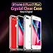 ESR Mimic Tempered-Glass Case, for iPhone 8 Plus/7 Plus, Upgraded 9H Tempered-Glass Back, Feels Like a Caseless Phone, with Soft TPU Bumper and Shock-Absorbent Corners, Clear