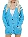 Purple Hanger Women's Long Sleeve Cable Knit Knitted Boyfriend Cardigan 12-14 Turquoise