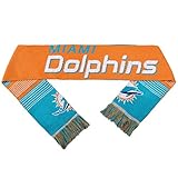 NFL Miami Dolphins Reversible Split Logo Scarf, Green