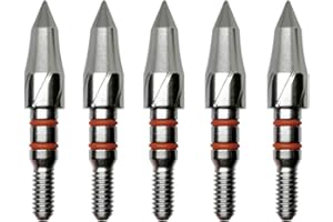 YI XIAN ARCHERY Stainless Steel Archery Field Points,9/32″，19/64″，5/16″，11/32″Size 100/125/150/175/200 Grains,Easy Pull Various, Screw in Archery Field Tips(1 Dozen 12 PCS)