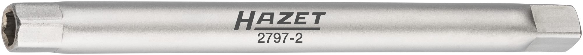 Hazet 2797-2 Bumper Pipe Socket Spanner Square 6.3 mm (1/4 Inch) Inner Hex Profile