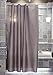 Shower Curtain, 71X71inch Waterproof Polyester Fabric Bathroom Curtains with 10 Hooks (Silver Gray)