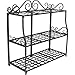 Sunnydaze 3-Tier Metal Iron Plant Stand with Scroll Designthumb 3