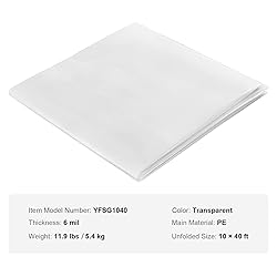 VEVOR Greenhouse Plastic Sheeting 10 x 40 ft 6 Mil