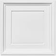 Noooza 2ft x 2ft Drop Ceiling Tiles, White Icon Relief Ceiling Tiles 24 x 24in. Waterproof, Washable and Fire-Rated - Reusable - High-Grade PVC to Prevent Breakage Cover 48 Sq. Ft, Pack of 12 Tiles