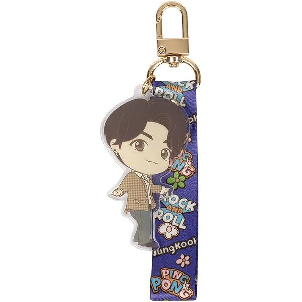BTS TinyTan Dynamite Acrylic Strap Keyring Key Chain Accesssories