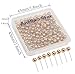 AnMiao Star 1/8 Inch Map Tacks, Push Pins, Plastic Round Head, Steel Point,100-Count,Gold Colors