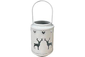 Gralara Small Metal Candle Lantern Candle Holders Hanging Ornament, Christmas Tree Decorative, Easter Candlestick for Wedding Easter Indoor Table Centerpiece