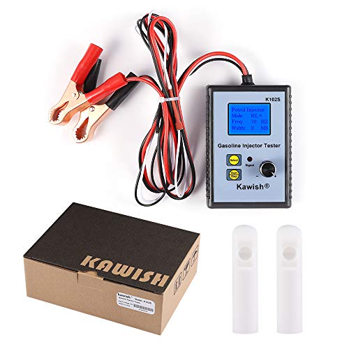Professional Injector Tester K102S Fuel Injector Tester, Kawish Automotive Gasoline Injector Tester DC12V 1~50 Hz Diagnostic Tool