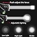 Waterproof LED Headlamp with Zoomable 3 modes 1200 Lumens light, hands-free headlight with Rechargeable batteries for biking camping hunting running rainy weather