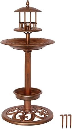 Amazon Com Keygift Bird Baths For Outdoors Adorable Antique