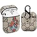 Gift-Hero Compatible with Airpods 1/2 Case,Cute 3D Luxury Leather Shockproof Cover Designer Skin Keychain,Cool Fun Funny Fashion Design Chic Stylish Case for Girls Women Ladies Teens Air pods(Tiger)