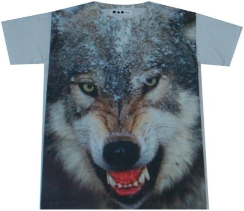 SINTHESIS fox wolf snow animal hiphop rock T-Shirt White / SIN01 size M