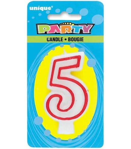 Aazon.co: Ascan Bold Red & White Flat Olded #4 Candles - 3-Inch, 1...