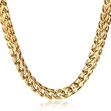 FIBO STEEL 3-6mm Thick Curb Chain Necklace for Men Stainless Steel Biker, 20-30 inches